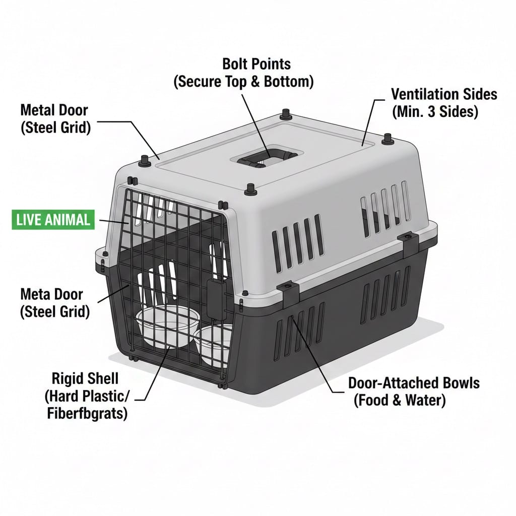IATA Cat Travel Crates for Cargo & Long-Haul: Sizes, Setup & Top Picks (2025)